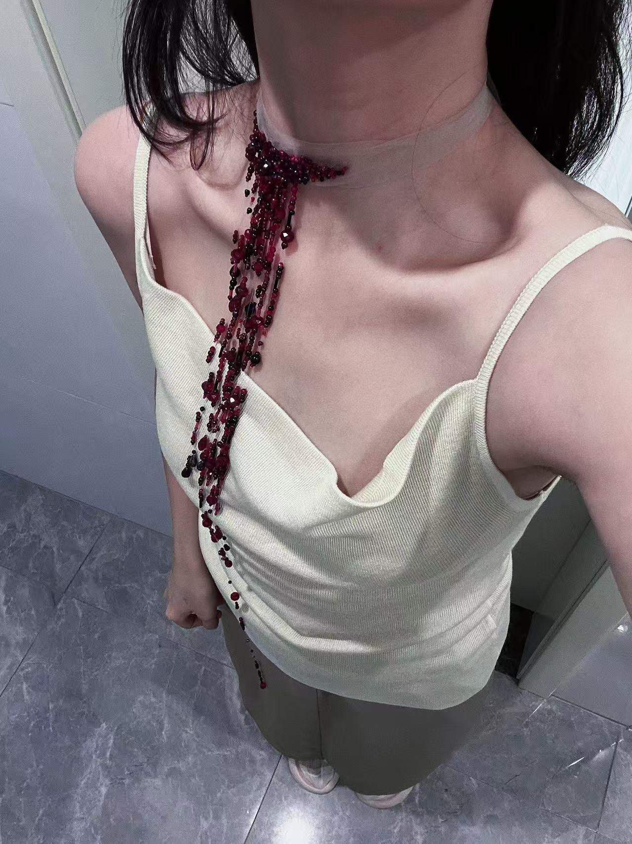 DIY  Vampire Bride Wound Choker/ Blooddrop Necklace