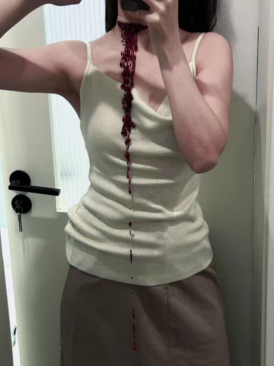 DIY  Vampire Bride Wound Choker/ Blooddrop Necklace