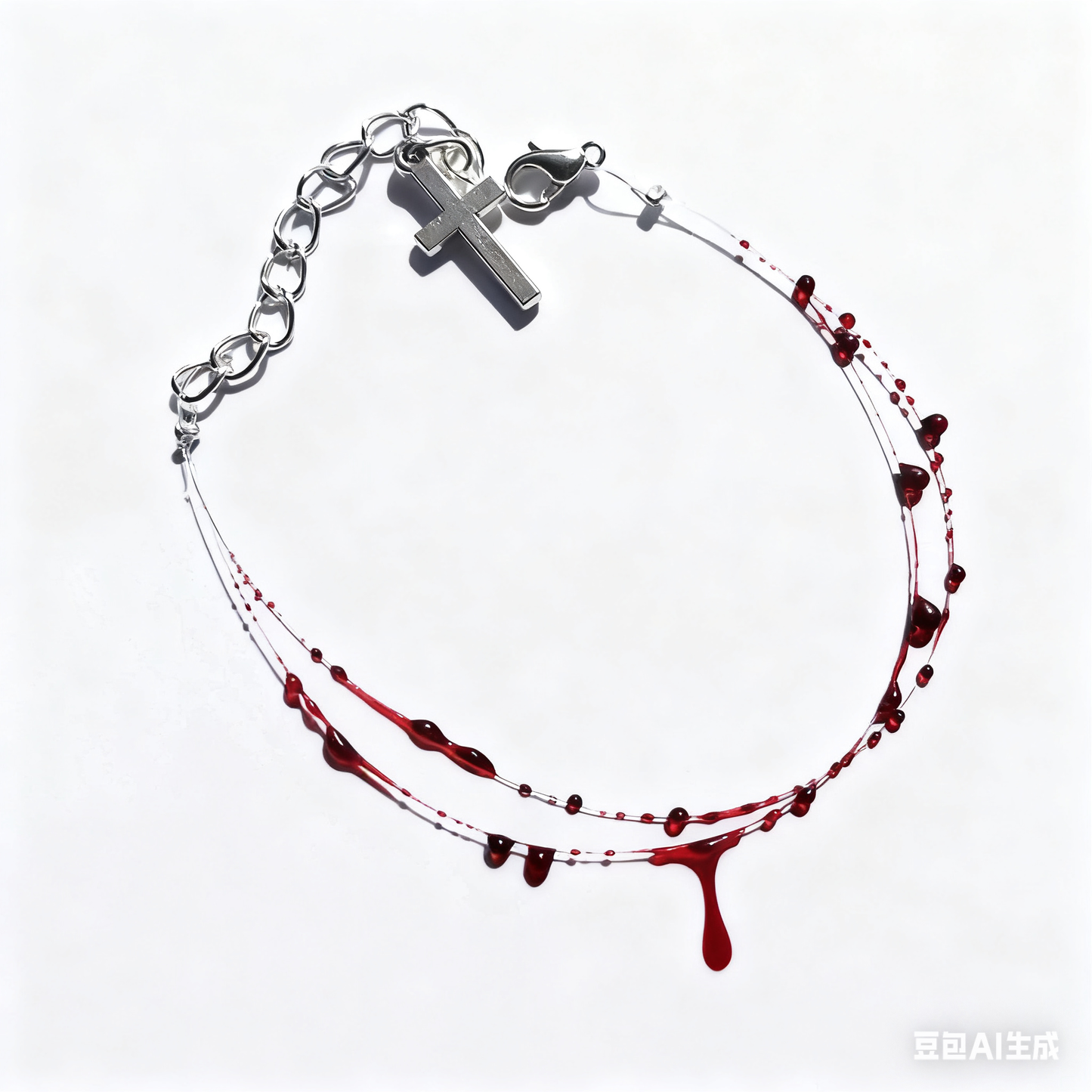 Crimson Duo Chain Bracelet